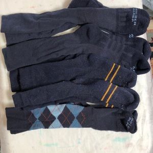5 pair Dahlgreen/Alpaca direct socks in navy.
